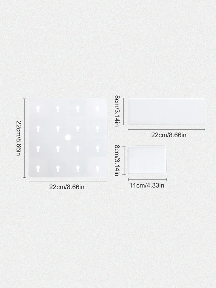 Stecktafel-Kombinationsset, Stecktafeln und Zubehör, modularer Aufhängung für Wand-Organizer, Bastelorganisation, Ornamente – Detail 10