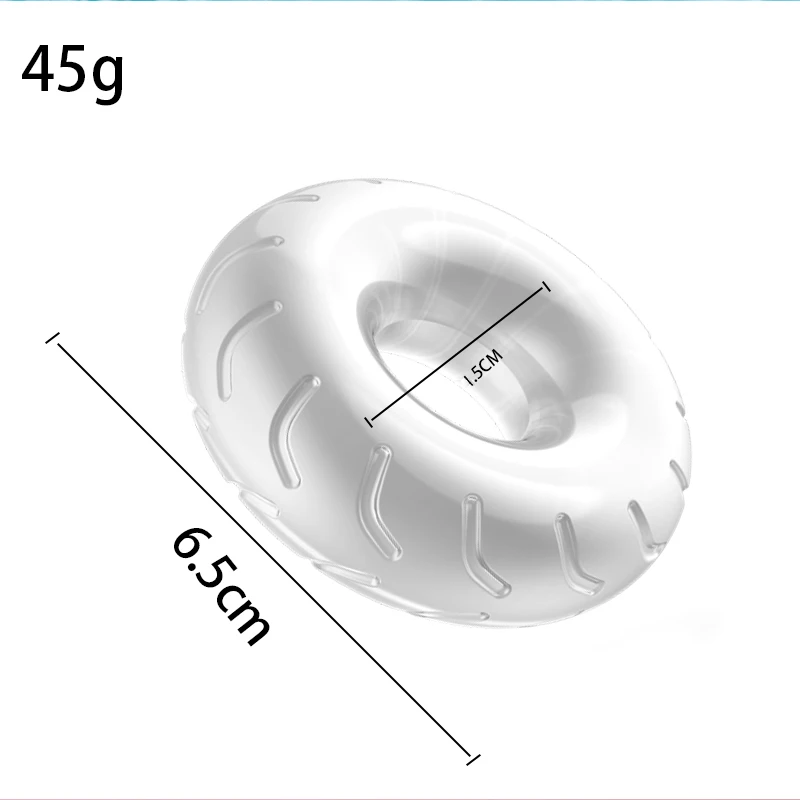 Clear TPE Cock Ring Penis Rings High Elastic Dealyed Ejaculation Flexible Trainer Stay Donuts Mansturbator Man Sextoys for M