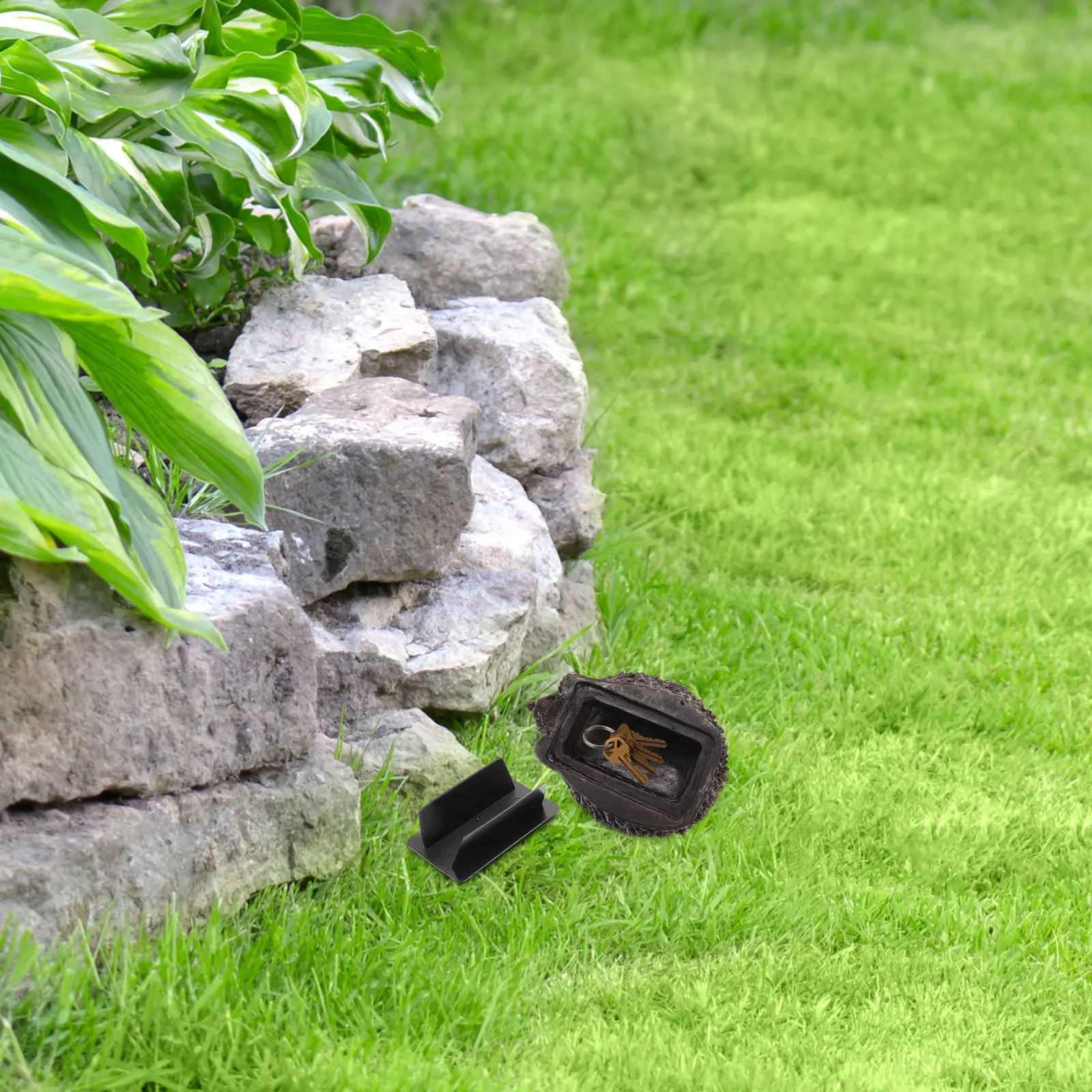 مفتاح إخفاء القنفذ الراتنج دائم آمنة في الهواء الطلق حديقة التماثيل لحديقة ديكور تمثال حامل مخفي تخزين الحاويات #1