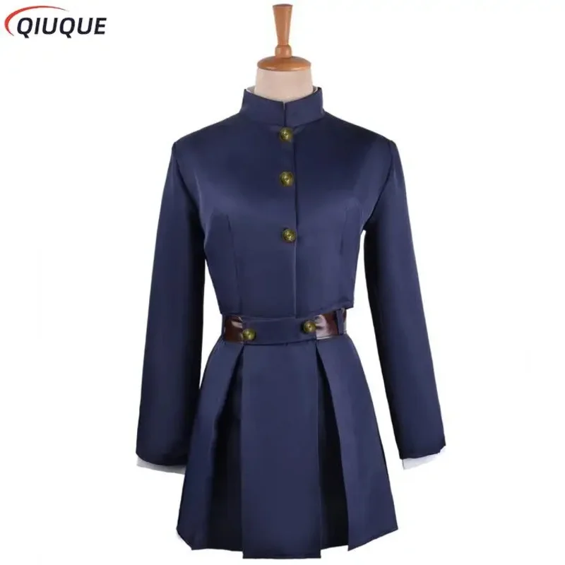 

Kugisaki Nobara Cosplay Costume Wig Hammer Women Suit Anime Outfit Uniform with Bag Belt