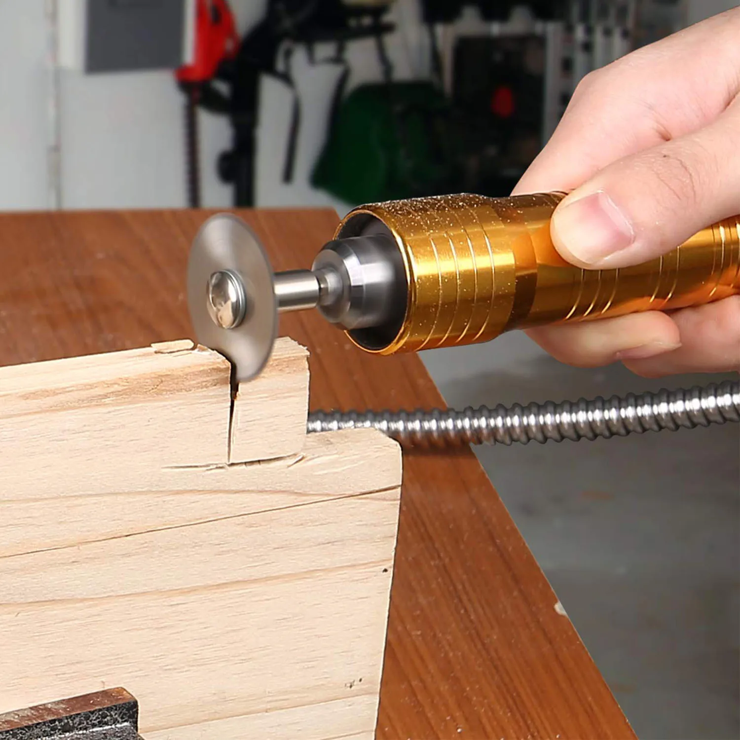 32-teiliges Trennscheiben-Drehwerkzeug-Set, perfekt zum Basteln/Schneiden von Holz/Metall/Kunststoff/Glas und Stein! Für Ihr Dremel-Rotationswerkzeug – Detail 5
