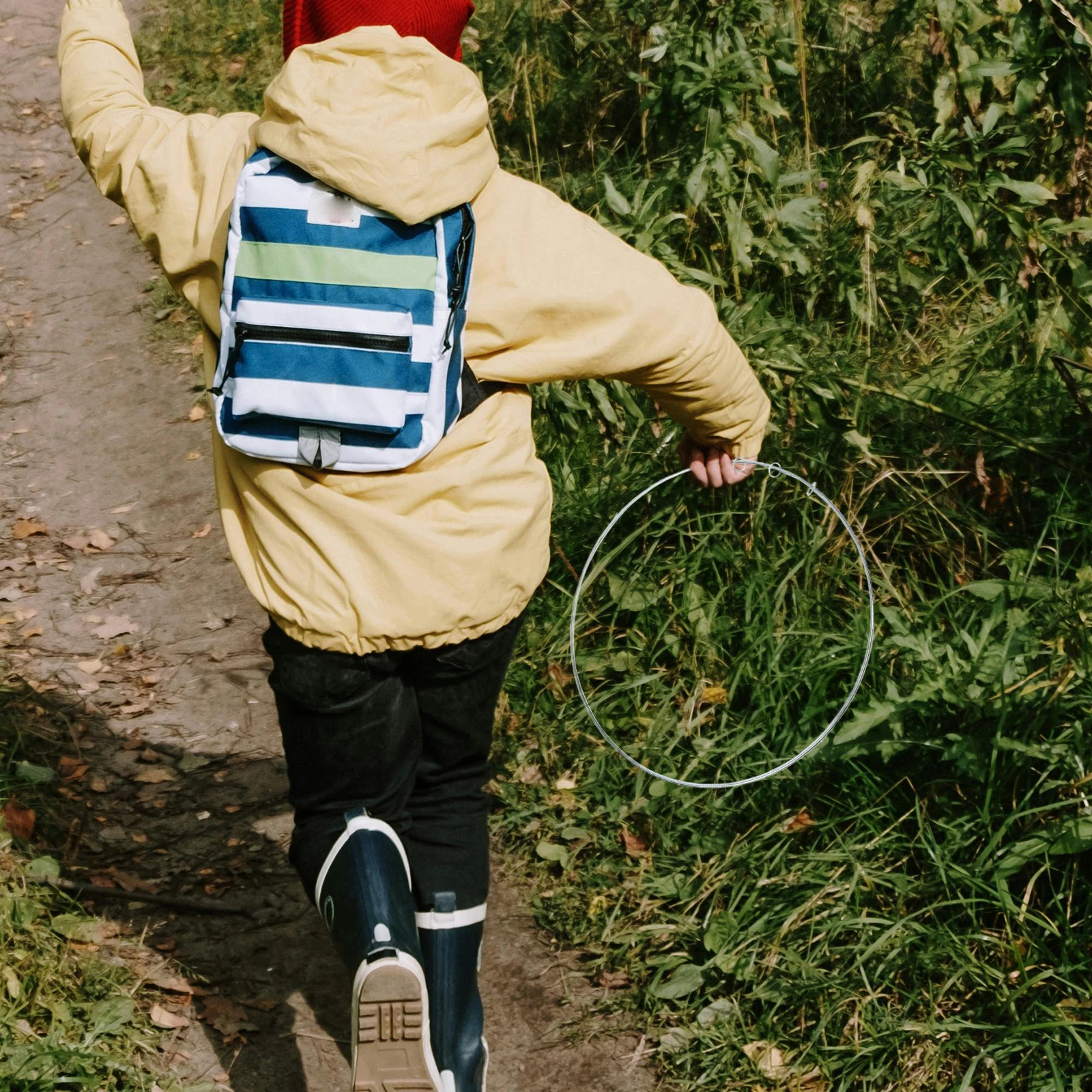 

Hoop Toy Rolling Ring Training Wood Exercise Parent-child Outdoor Game Plaything Coordination Skill Fitness