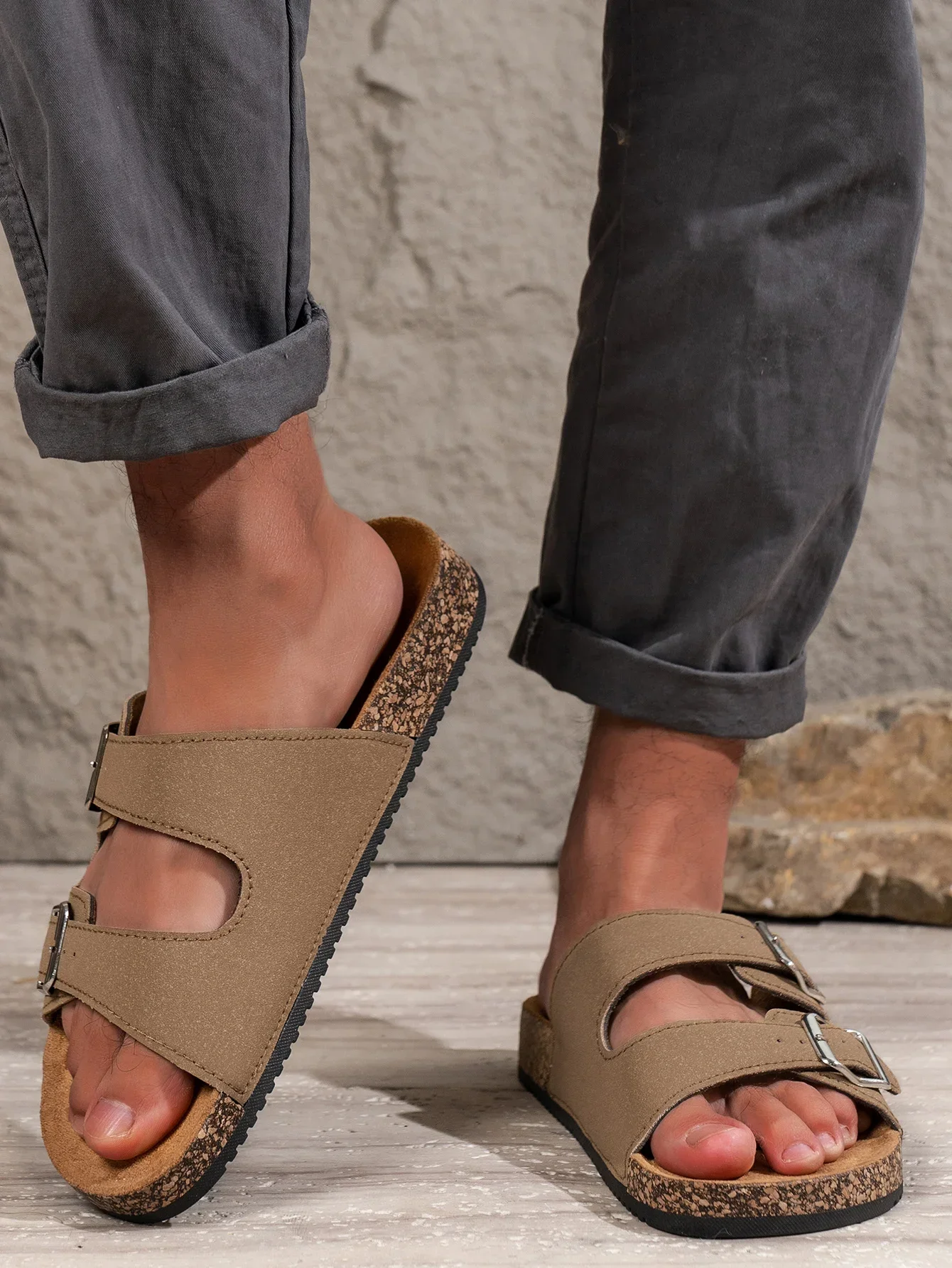 

Мужские модные тапочки для дома и улицы, водонепроницаемые нескользящие модные универсальные тапочки без шнуровки