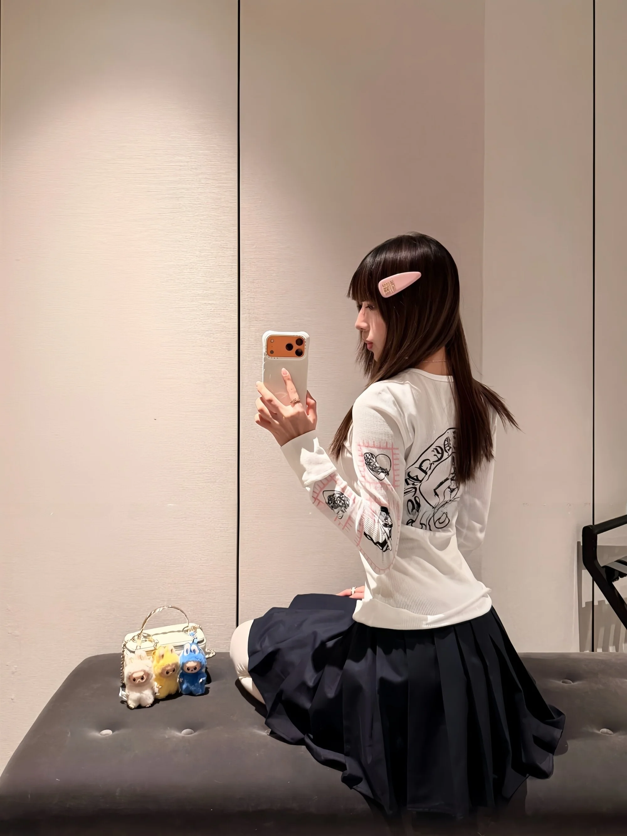 Spring New Style Women's Slim Fit Casual Long Sleeve T-Shirt Pattern Print Base Shirt Cotton Fabric Regular Length