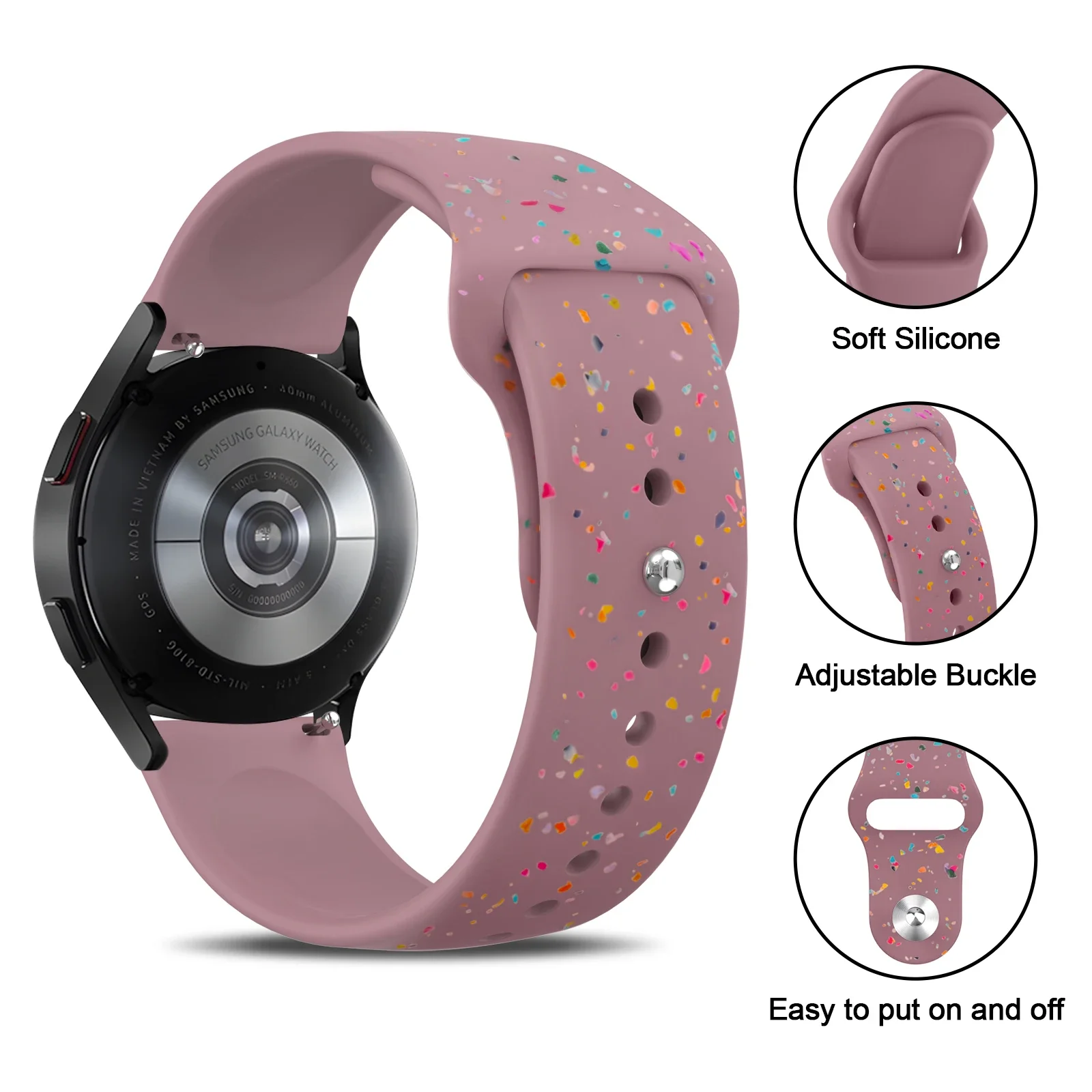 20 مللي متر سيليكون الفرقة ل Garmin Vivoactive 5 3/3t/3 الموسيقى/ Venu 2 Plus SQ 2/Forerunner 645 245 158 55/Vivomove Trend حزام الساعات