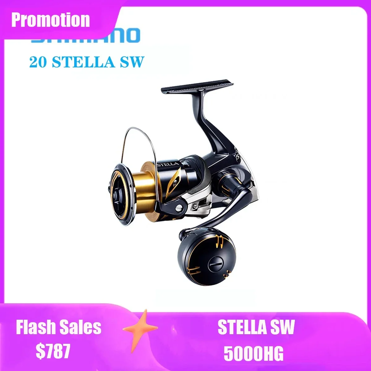 

SHIMANO STELLA SW 5000HG Spinning Reels Saltwater Fishing Wheel Made in Japan Original NEW 2020