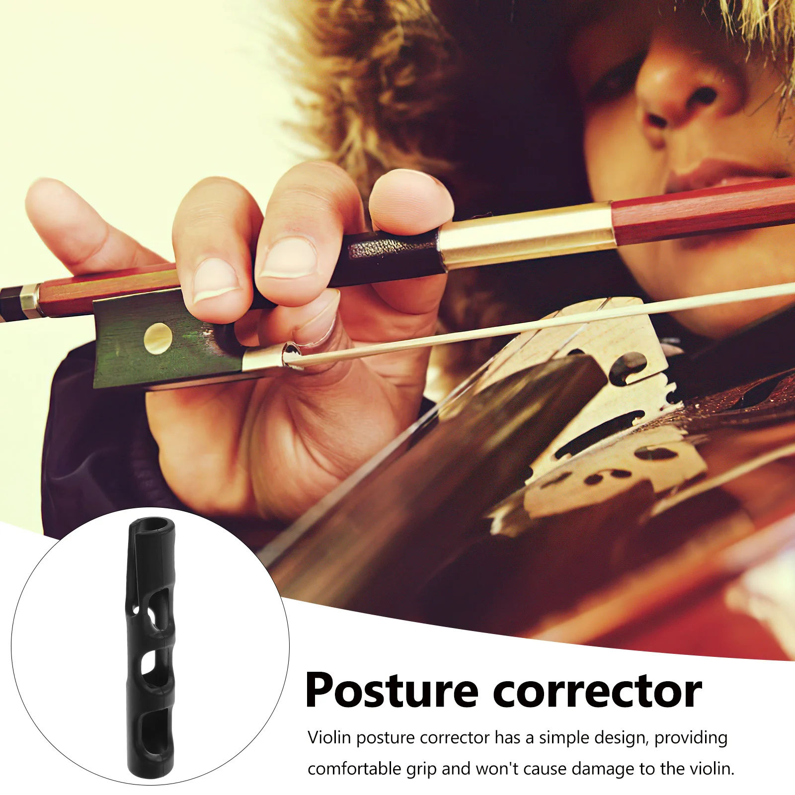 

Violin Bow Grip 1 8 1 10 Rubber Posture Corrector Easy to Use Durable and Practical Accessory for All Hand Sizes