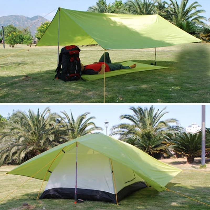 2.1 mx1. 5M tenda da sole tenda da sole impermeabile telo da giardino ultraleggero per amaca da campeggio all\'aperto tenda da sole da spiaggia