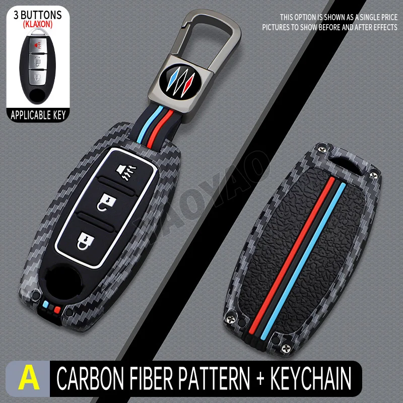 

2025 Zinc Alloy Key Case Cover for Nissan Qashqai X-Trail T32 T31 Juke J10 J11 Kicks Tiida Pathfinder Note for Infiniti