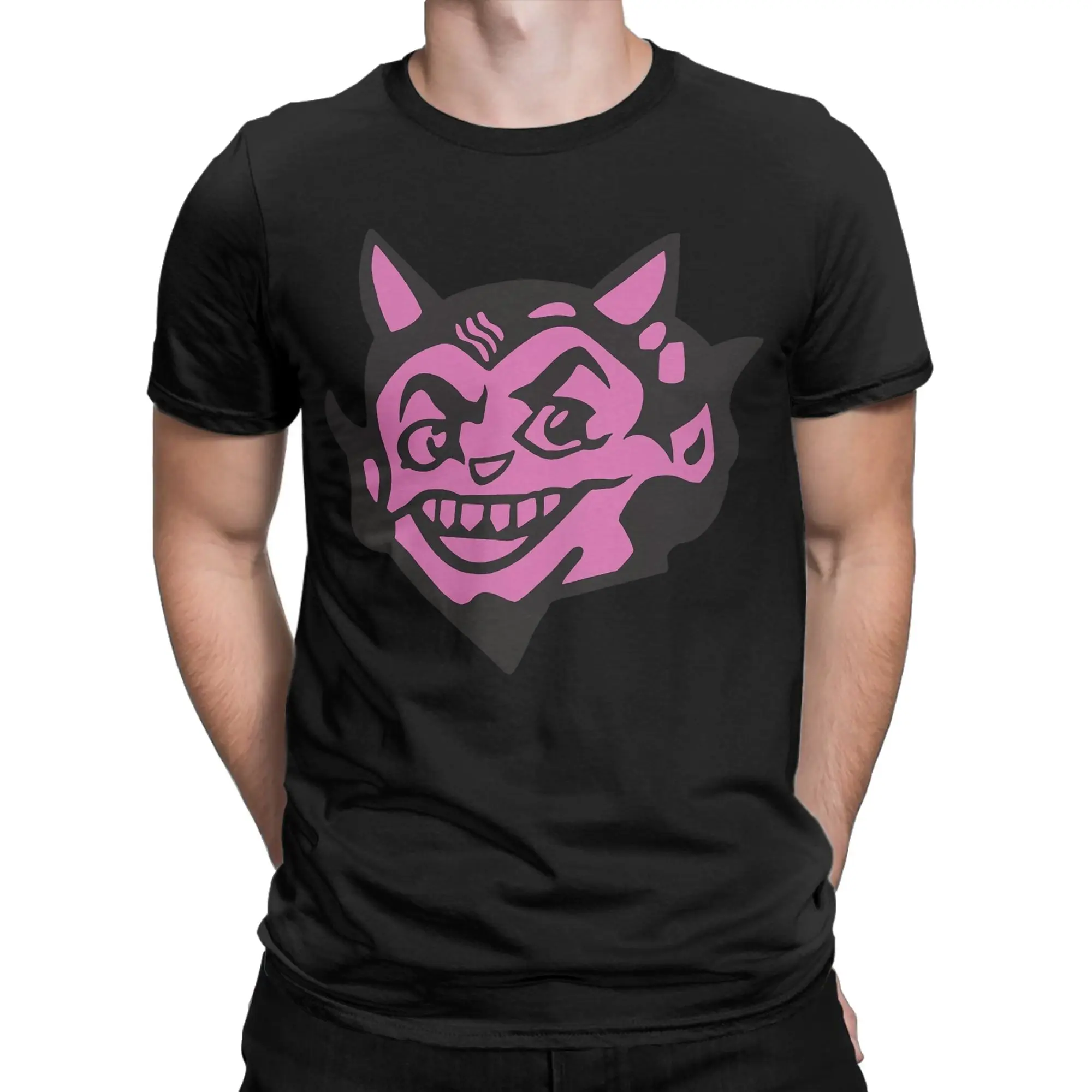 Funny Hellboy by Lil Peep T-Shirts for Men Crewneck Cotton T Shirt  Short Sleeve Tees Big Size Clothing