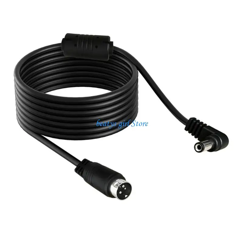 C7AB Universal 3Pin DIN To DC5.5x2.1mm Power Conversion Cable Power Supply Cord For Various Equipment Industrial Use