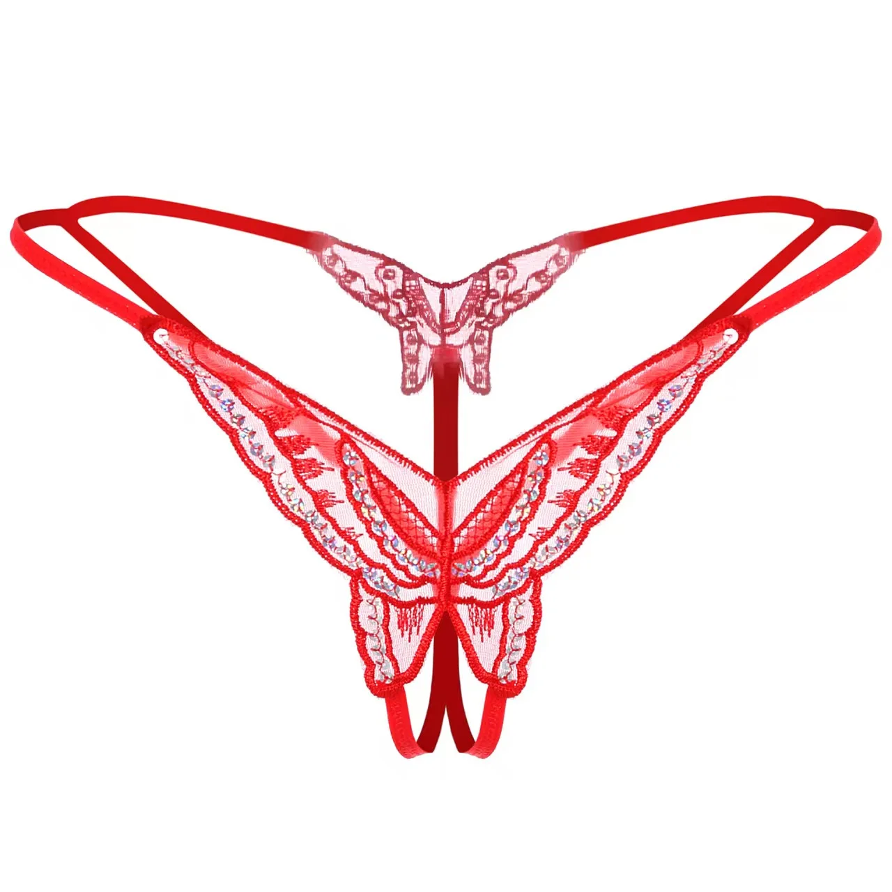 Woman Transparent Underwear Sexy Lingerie Micro Bikinis Porn Lingerie Sex Set Crothless Lace Bow Underwear Erotic Stockings image 6