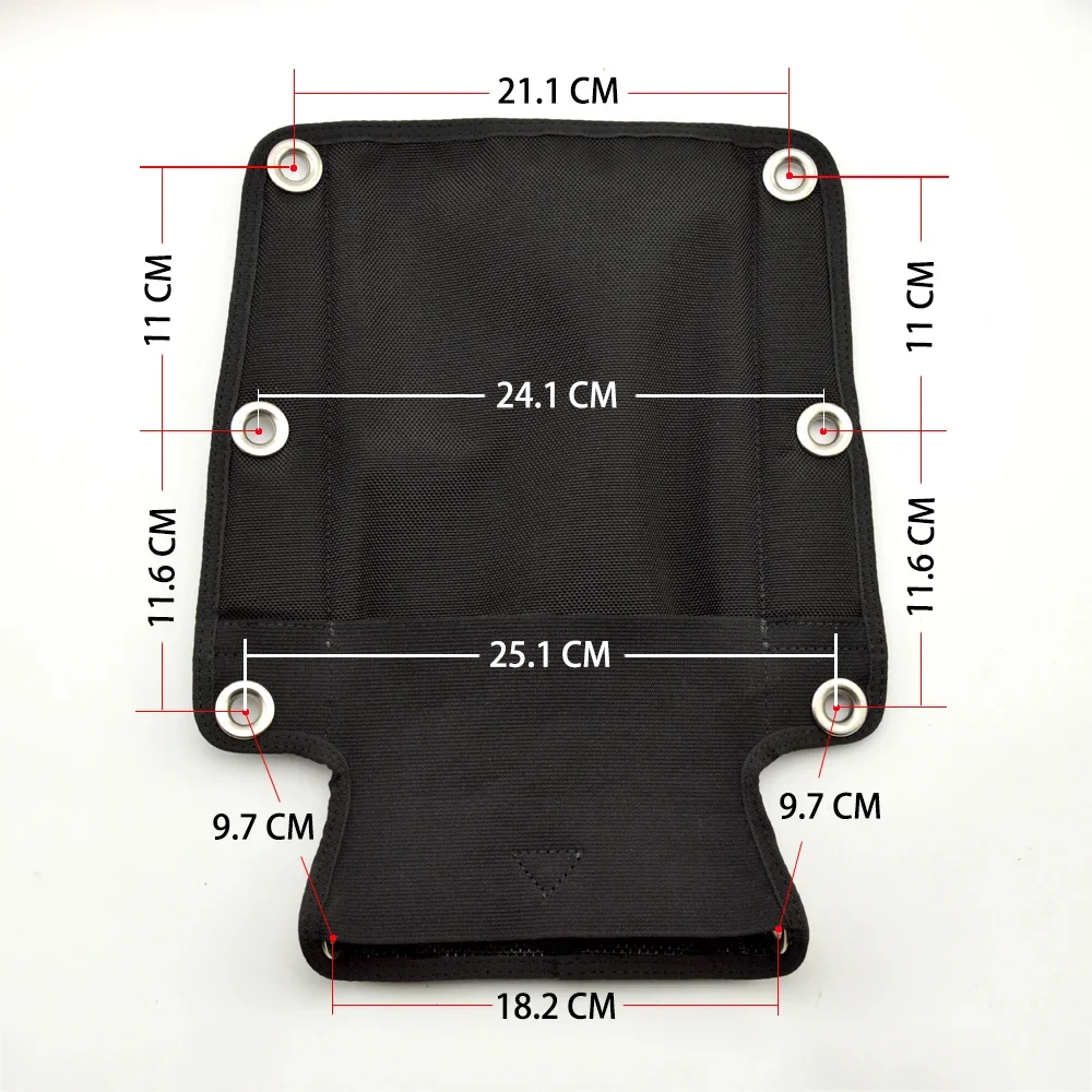 وسادة اللوحة الخلفية للغوص التقنية BCD معدات غواص دعم الظهر لوحة الكترونية معززة وسادة ناعمة للوحة الخلفية #5