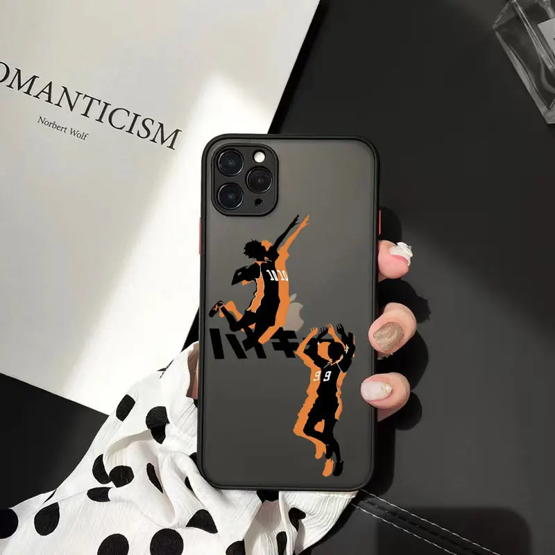 Cute Anime Oya Haikyuu Love Volleyball Phone Cases for iphone 11 12 13 Pro Max 6s 7 8Plus X XSMAX XR Matte Back Shockproof Cover