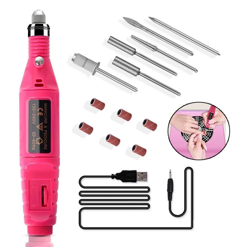 الكهربائية مسمار ساندر المهنية مسمار آلة الحفر معدات طحن قاطعة المطحنة مسمار ساندر ملف لأدوات صالون مانيكير