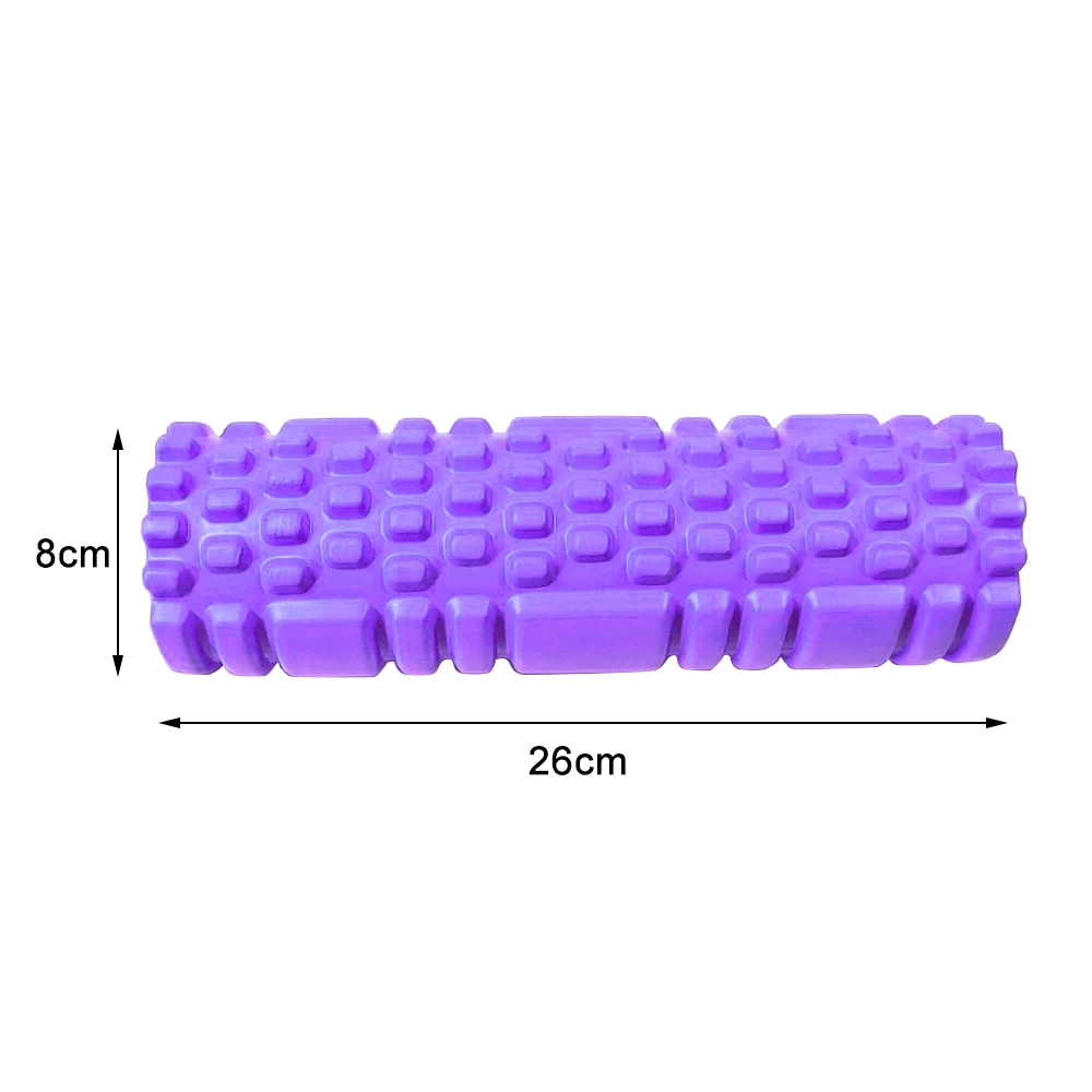 26*8CM Soft Fitness Yoga Column Foam Roller Yoga Cube Foam Roller Back Muscle Body Relax Exercise Neck Massager