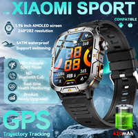 2025 For XIAOMI GPS Tracker Bluetooth Call Smart Watch Men 420mAh 5ATM Waterproof Health Monitoring Professional Sport Bracelets