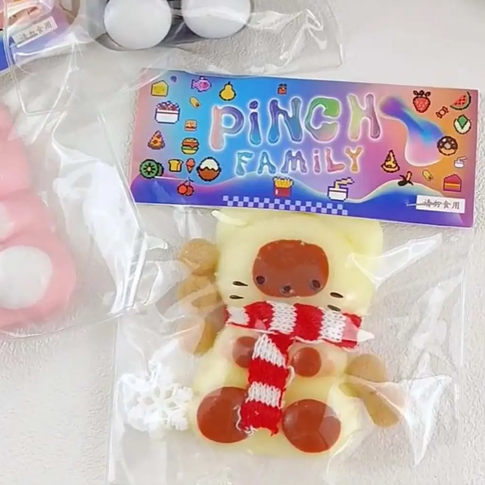 لطيف القط ضغط الحسية سيليكون الكرتون تململ 3D TPR قرصة الضغط ألعاب مضحكة #3