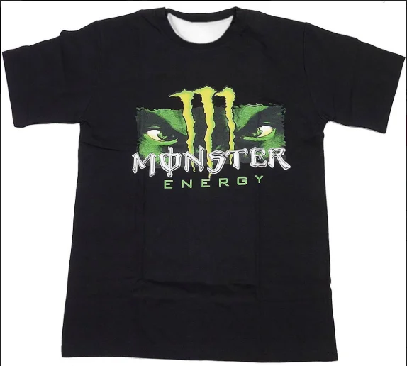 

Футболка в стиле Monster Racing, быстросохнущая, дышащая, функциональная, с 3D-принтом, короткий рукав, цветные блоки, спортивный повседневный свободный топ