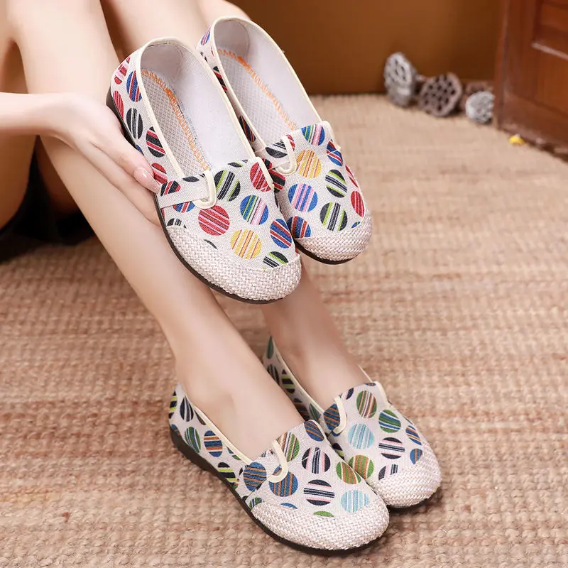 

2023 New Lafer Cloth Shoes Women's flat cloth shoes Lazy casual Korean canvas shoes Zapatillas Mujer Espadilles Mujel Lona