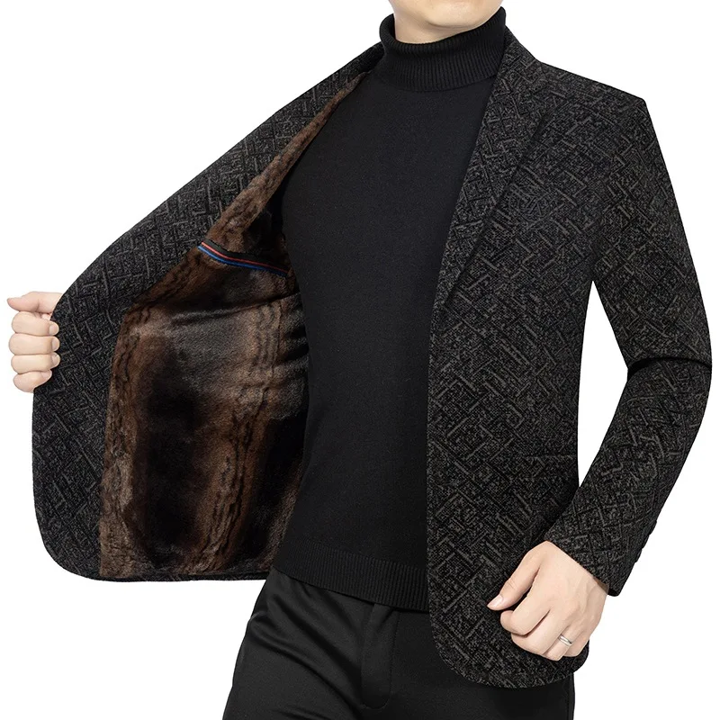 New Casual business suit  for autumn and winter, suit jacket sets, blend men's jackets  ensembles, men's apparel