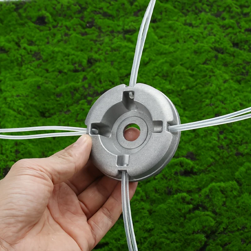21-teiliges Gartentrimmer-Zubehörset Aluminiumlegierung Schutzgehäuse 1 Aluminium-Trimmerkopf 20 Ersatz-Stahldrähte – Detail 3