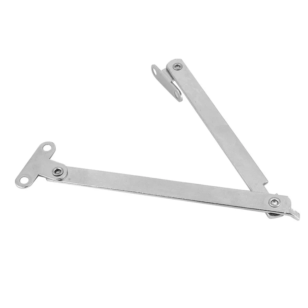 

6PCS Stainless Steel​ Support Hinge​ Rotatable Folding​ 180 Degree​ Lid Stay​ Heavy Duty​ Brushed Silver​ Cabinet Hinge​