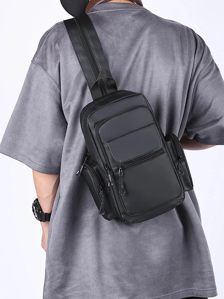 AliExpress scione Men Climbing Chest Bag Travel Multi Pocket Backpack Outdoor Climbing Cycling Handbag Small Sport Pouch College Weekend Schoolbag