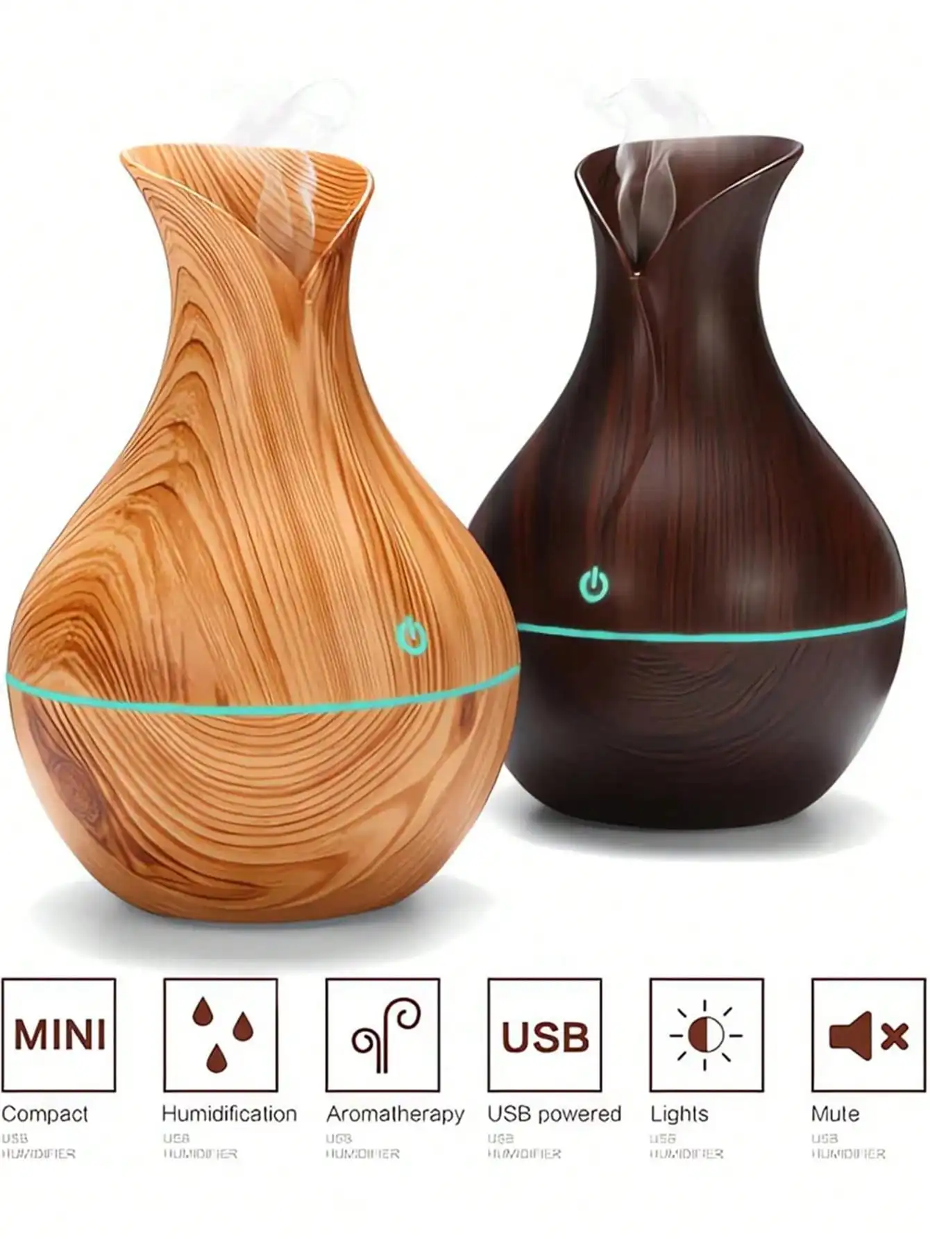 

200ml Essential Oil Diffuser Air Humidifier USB Mist Maker Mini Humidificador with Colorful Light for home car Water Sprayer