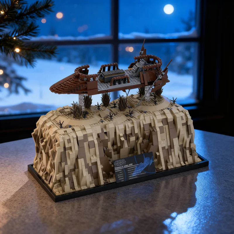 

2218 деталей MOC SW Bantha Cargo Skiff Star Battle UCS: Набор строительных блоков для сборки, креативный подарок, декор для демонстрации, премиум-класс для взрослых