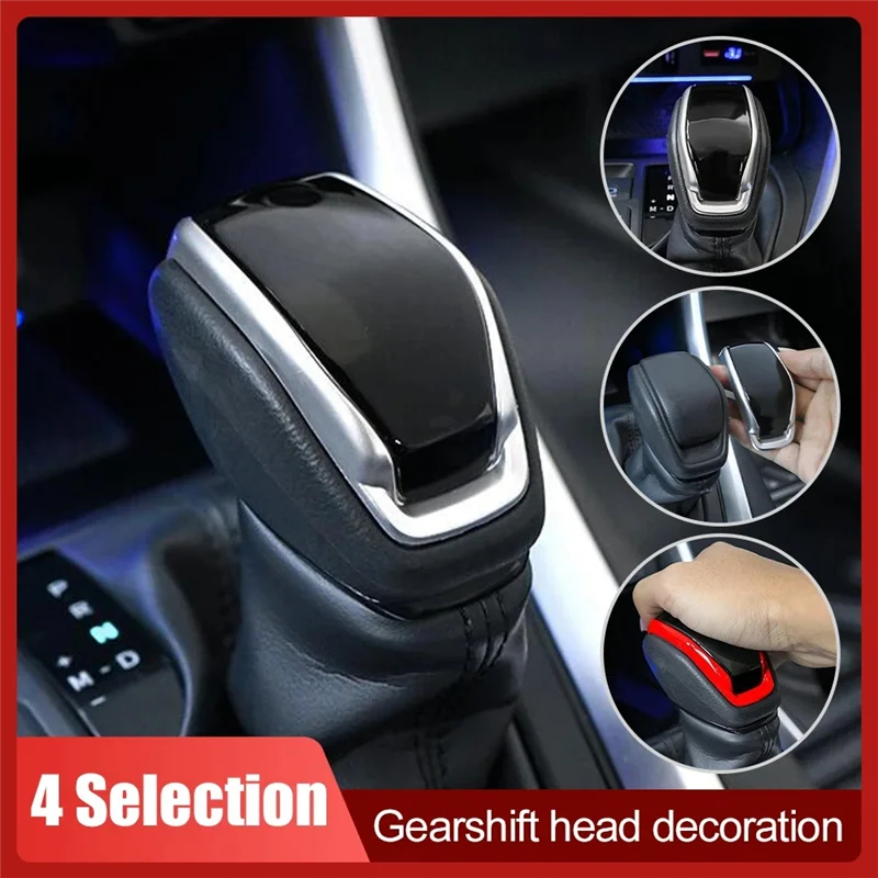 ABS Interior Gear Shift Head Trim Cover for Toyota RAV4 XA50 2019 2020 Car Styling Gear Head Lever Shift Knob Cap B