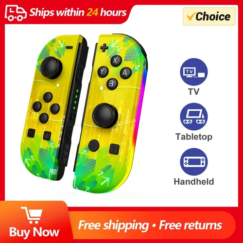 Joycon Switch Controller Joypad Wake-up Controladores para Switch/Lite/OLED Controlador de repuesto con espada de doble vibración