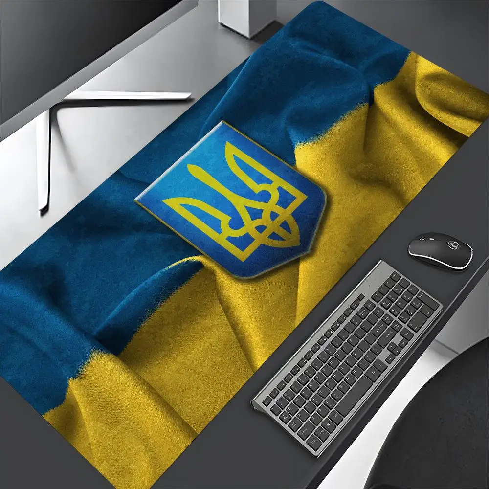 Ukraine Flag Mouse Pad Gaming Abstract Large 800x400mm Refreshing MouseMat Gamer XXL Mause Carpet PC Desk