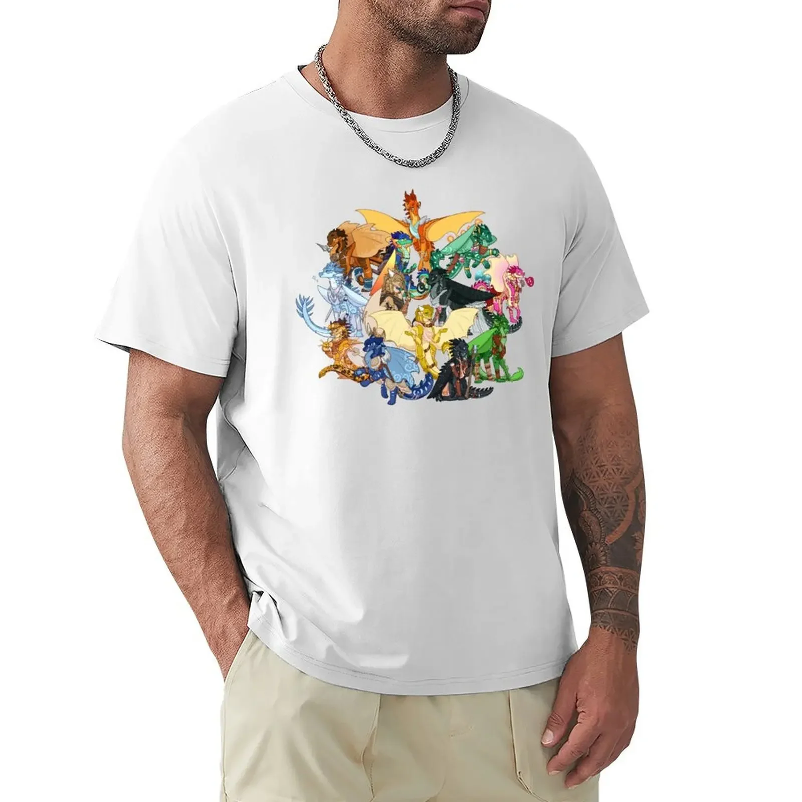 

Wings of Fire as D&D Characters T-shirt blanks anime clothes plus sizes t shirts for men graphic