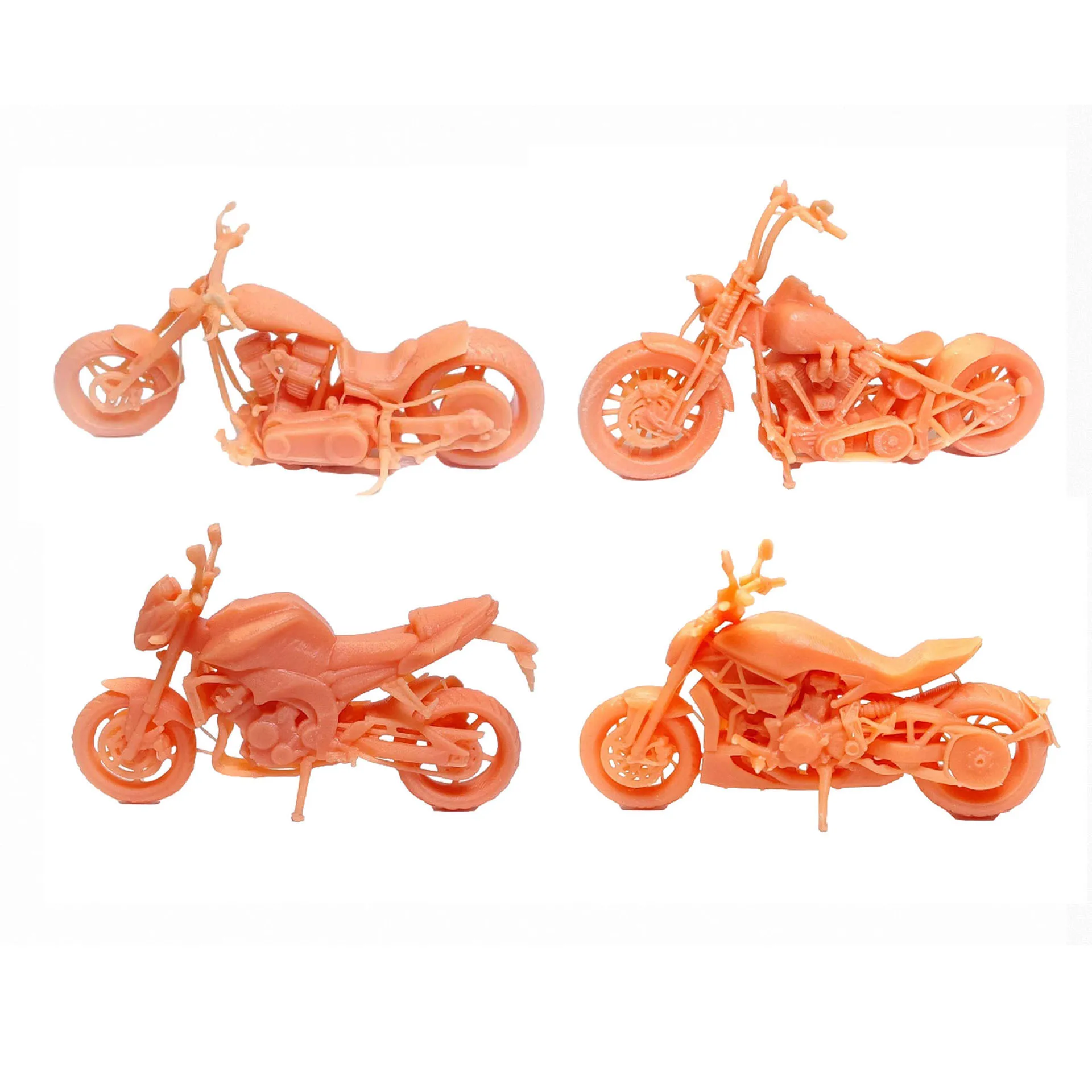 Resin 1/64 Motorcycle Model Miniature Figure Model Props For Hand DIY Painted Cars Vehicles Toys  Home Decoration