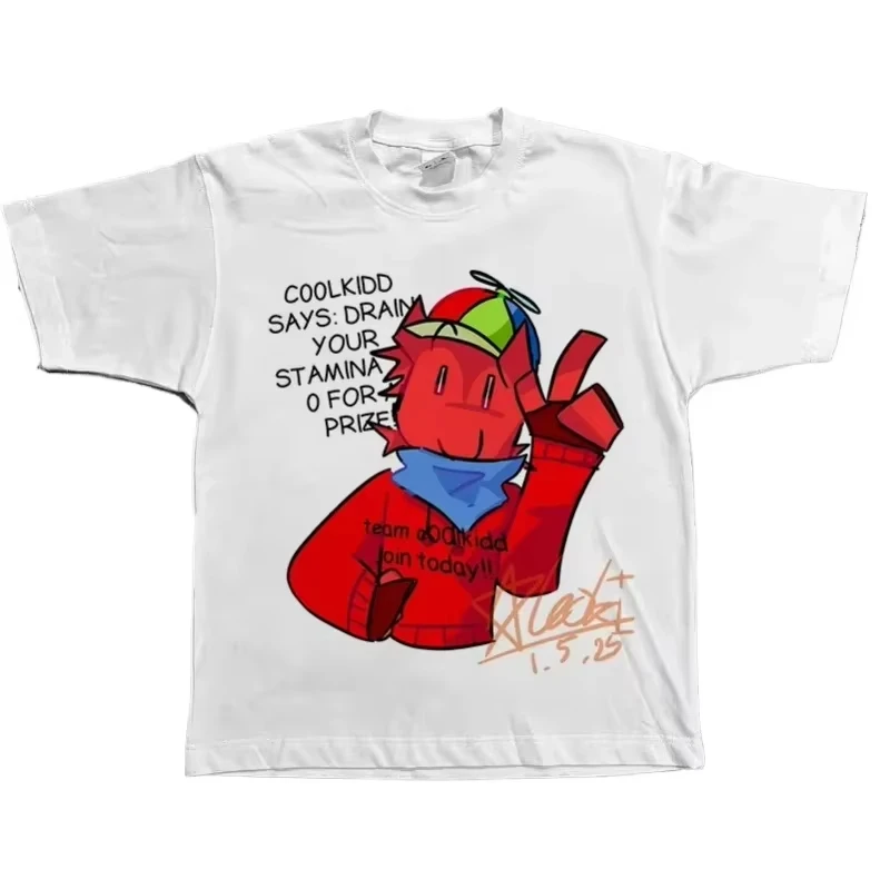 

2025 Summer Fasyhion New Join Today Hack Forgotten Gamers Game T-Shirt Summer Cotton Top T-Shirt Streetwear Loose Casual