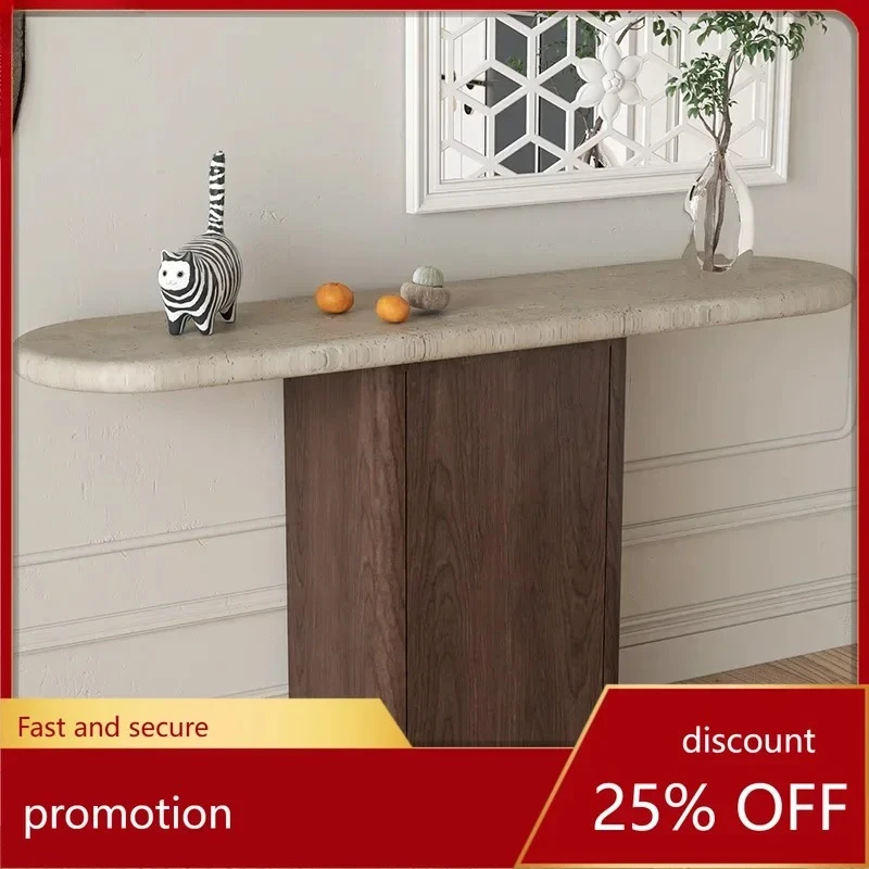 marble high-end entrance cabinet enters the door living room creative decorative strip dining side cabinet