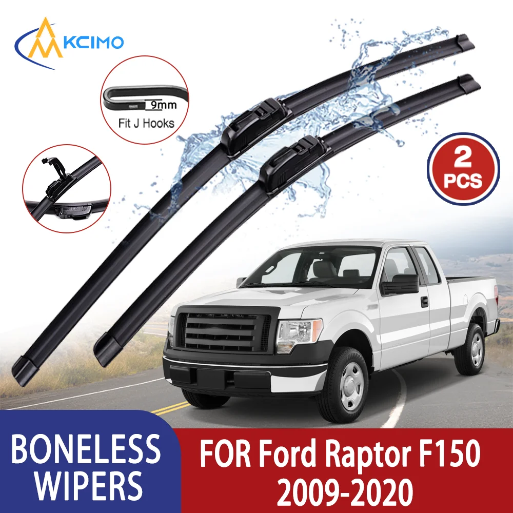 Kcimo Premium High Quality For Ford Raptor F150 2009-2020 2010 Car U-type Soft Rubber Boneless Wiper - HD Quiet Durable 22