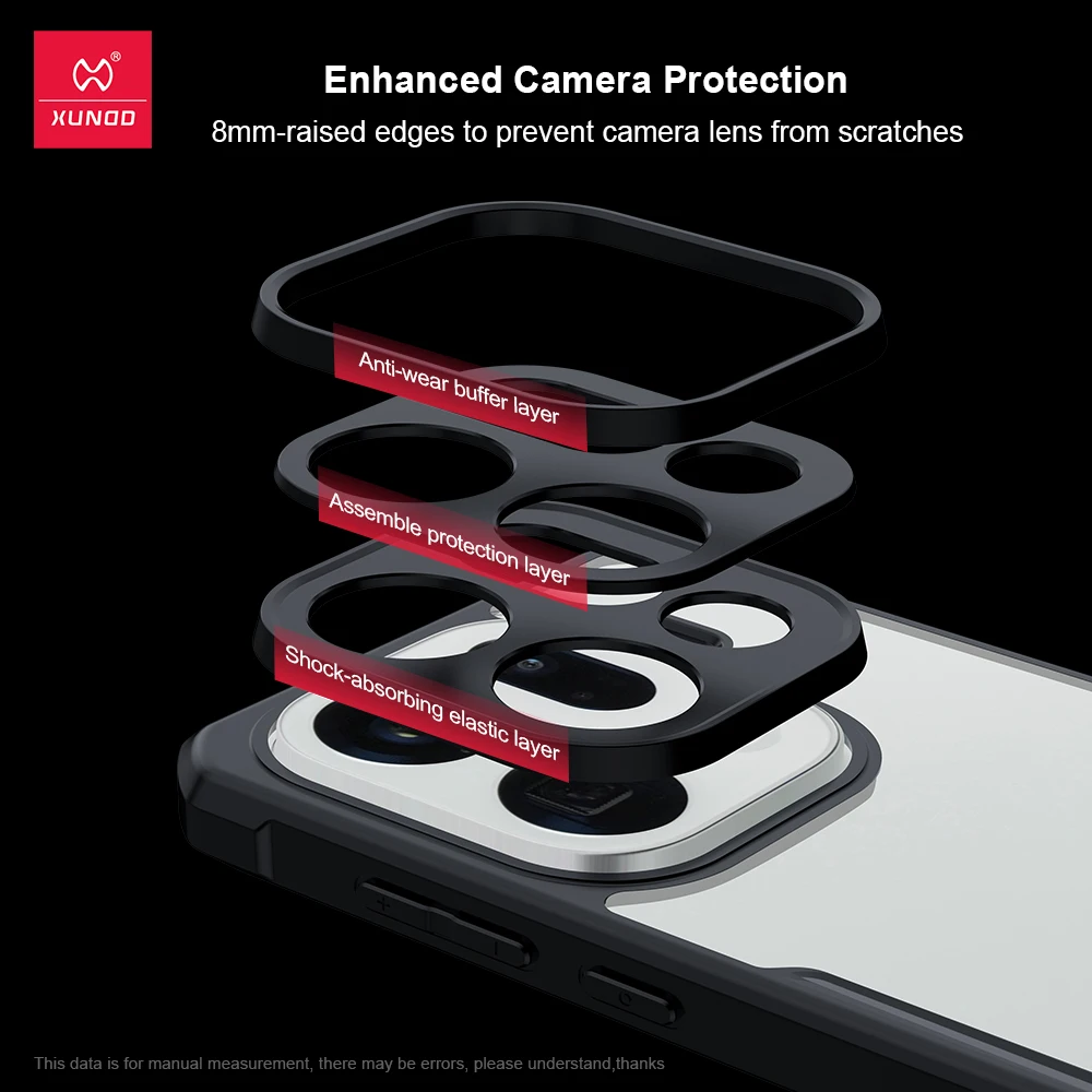 Przezroczyste etui XUNDD do OPPO Find X9 / X9 Pro, odporne na upadki i wstrząsy, przezroczysta osłona z bumperem, wysokiej jakości ochronne etui na telefon. — zdjęcie produktu 4