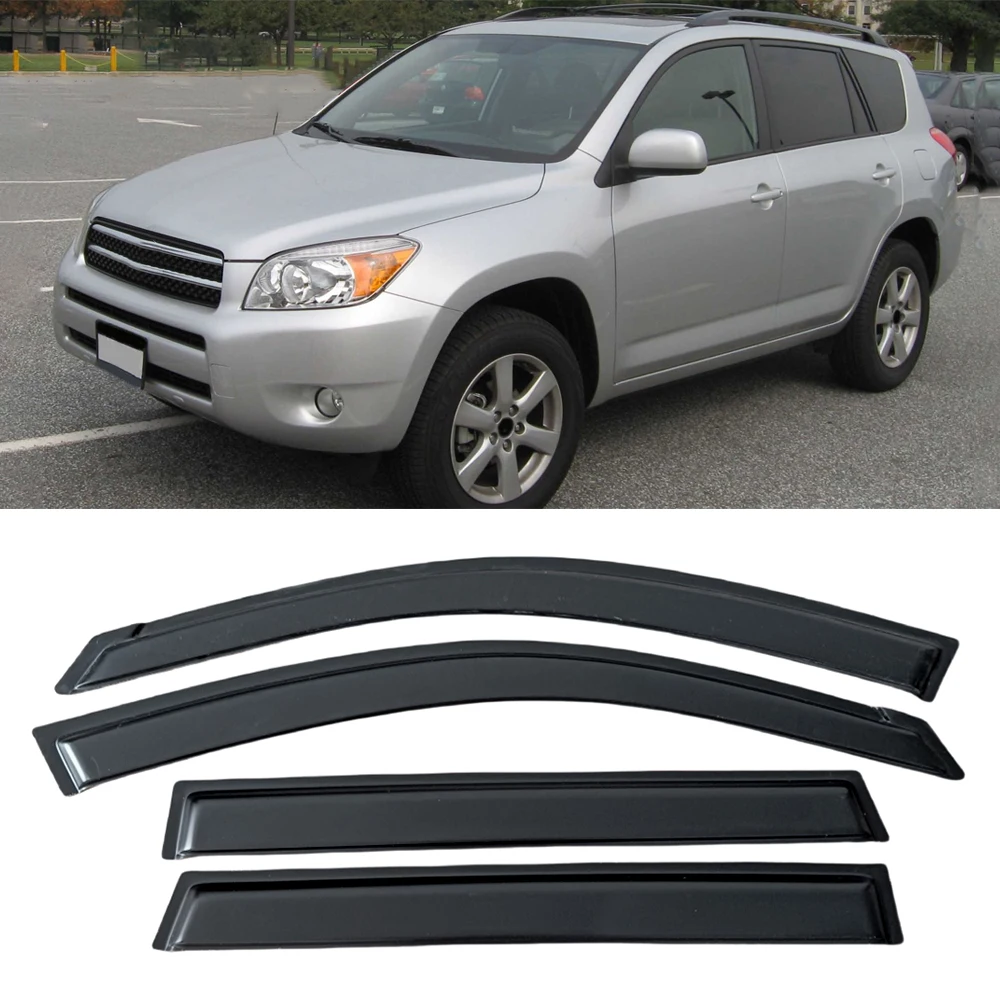 

Для TOYOTA RAV4 XA30 LWB, версия США 2006, 2007, 2008, 2009, 2010, 2011, 2012, ветрозащитные дефлекторы, защита от дождя, дверной козырек, вентиляционное окно, козырек