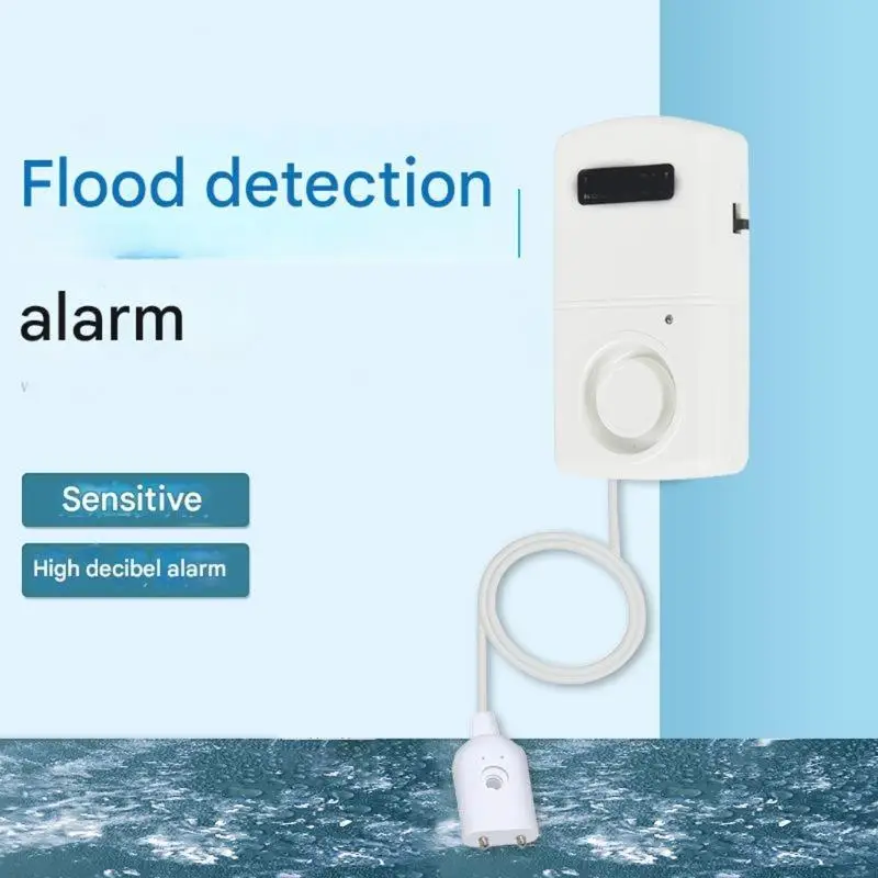 

High Sensitivity Water Level Detection Alarm Wall Mount Auto Adhesive 110dB Sound Alert for Home Protect M4YD