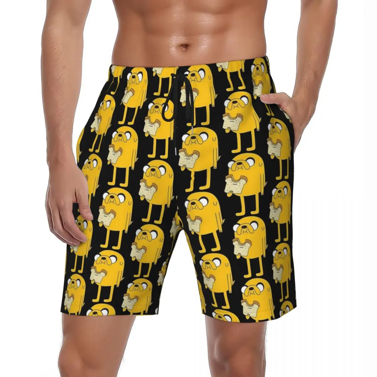 

Летние спортивные шорты, мужские спортивные шорты для серфинга, Джейк, сэндвич, шорты с узором, повседневные быстросохнущие плавки, большие размеры
