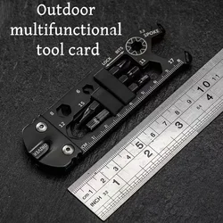 Outdoor Camping Portable Pocket Card Knife Wildlife Survival Equipment Lifesaving Card Multi purpose and Multi functional Tool