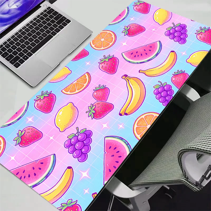 Cartoon fruits Mouse pad Computer Speed type carpet mat for e-sports players Laptop Keyboard Mousepad Office Desk Mat rug