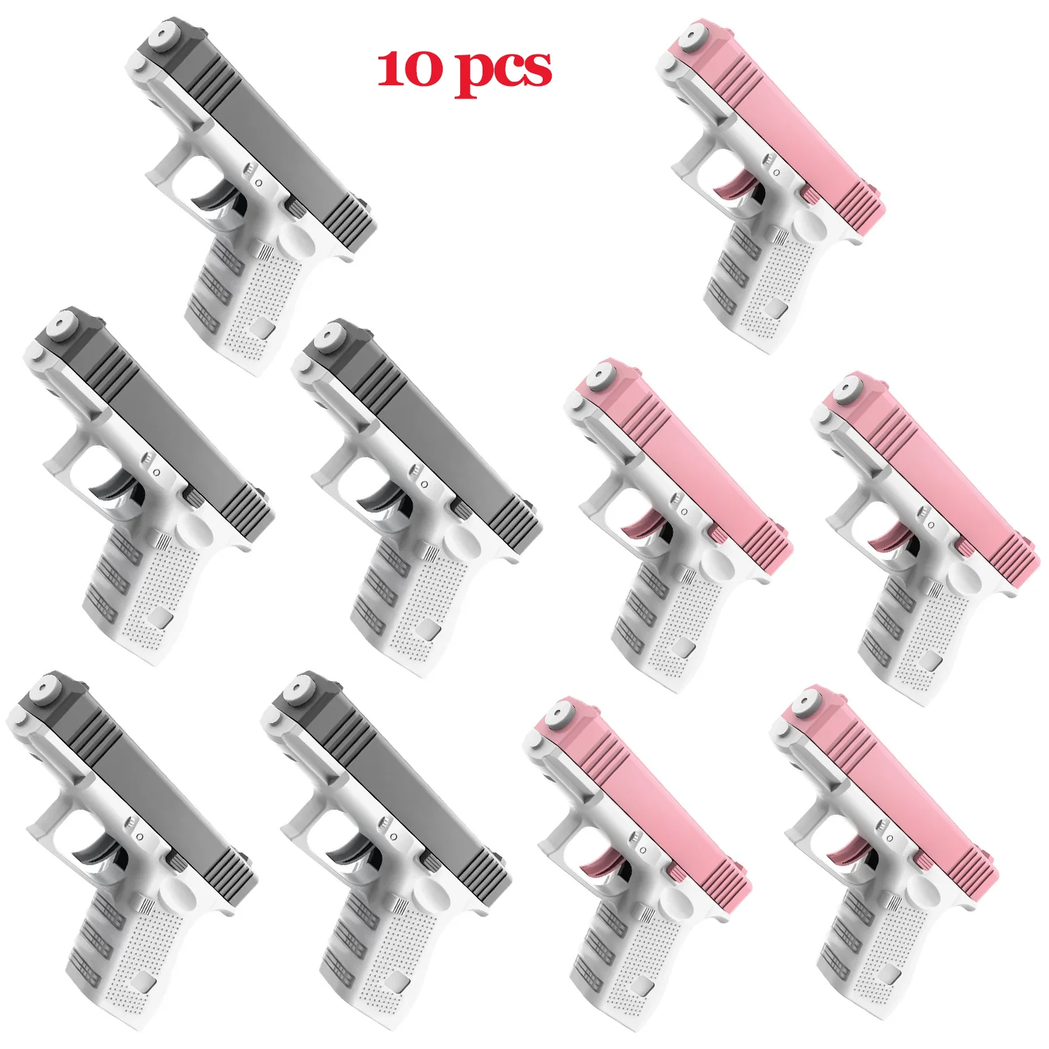 GOWKE 10PCS New Water Gun NON Electric  Pistol Shooting Toy Full Automatic Summer Beach Toy For Kids Children Boys Girls Adults