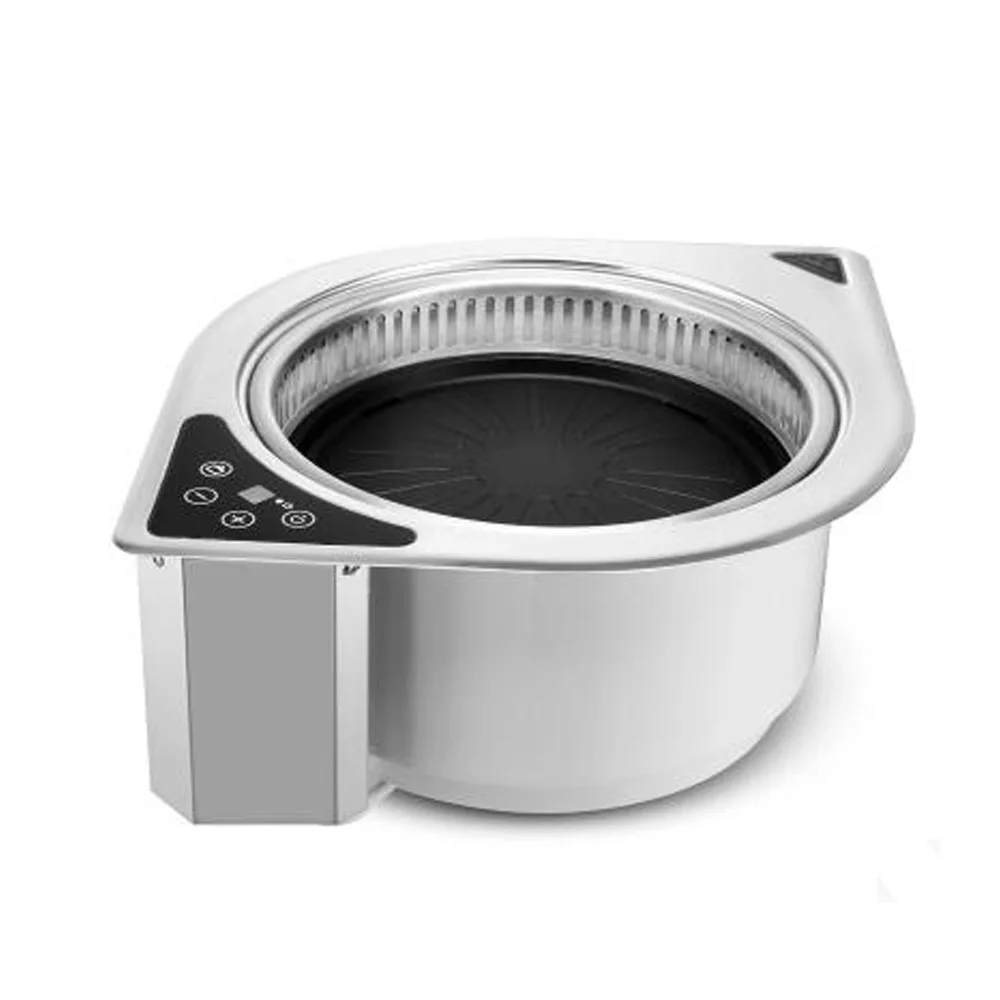 2025 New Commercial Electric Grill Embedded Electric Oven Far Infrared Barbecue Roaster Korean BBQ Machine for Restaurant