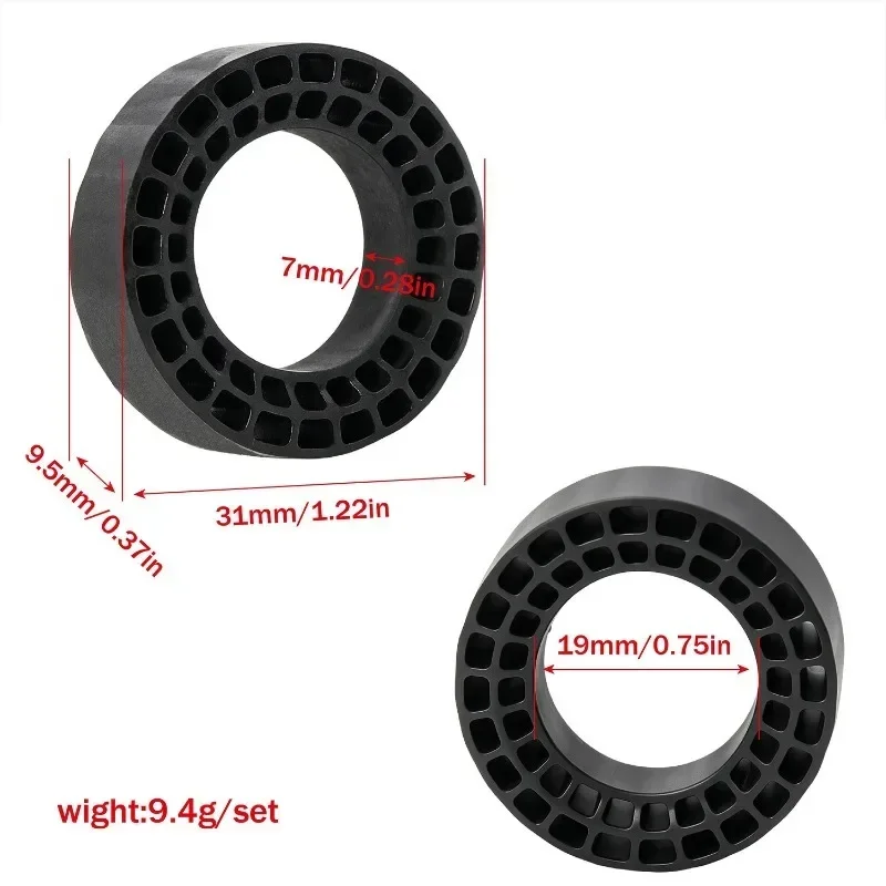4PCS Silicone Tire Inserts Inner Foam Fit 33mm Tires for Axial 1/30 SCX30 Bronco Wrangler K10 Ascent-32 RC Crawler Upgrade