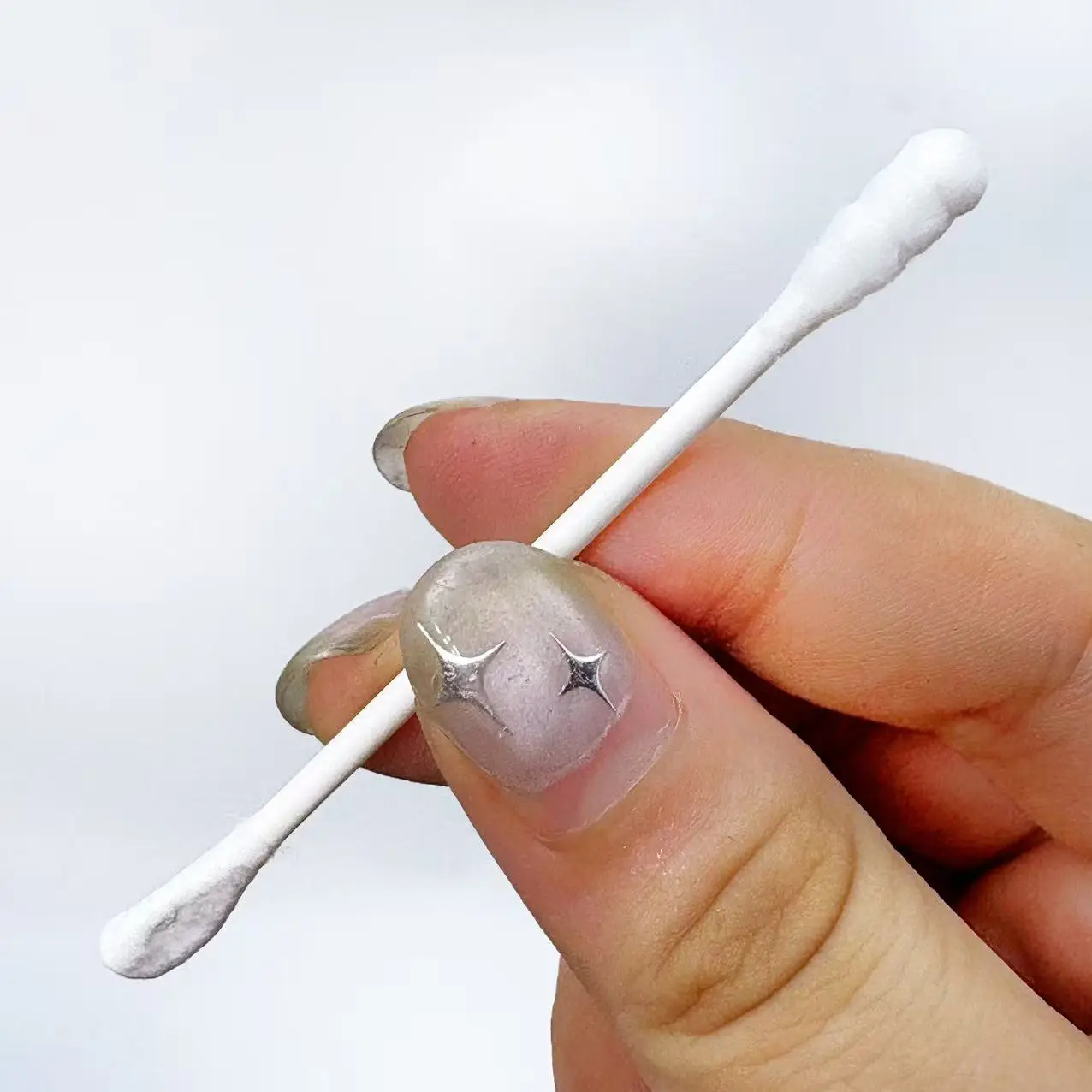 200개/400개 권투 테마 흰색 면봉 창의적인 나선형 스푼 스포츠 요소 면봉 스틱