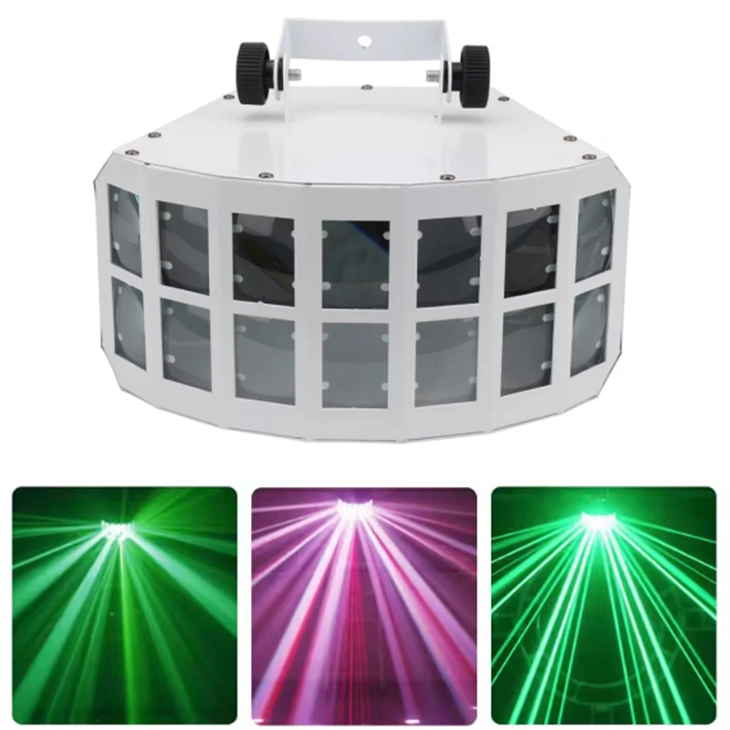 double layer led butterfly light dj ktv bar clube palco disco effect dmx 512 01