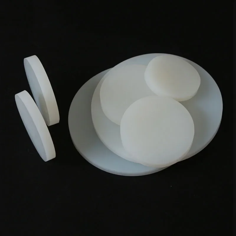 Leijiu Weiße, massive, runde VMQ-Silikonkautschuk-Dichtungsmatten, Durchmesser 5mm-150mm, Dicke 0,5mm-8mm, 1/2/5 Stück – Detail 3